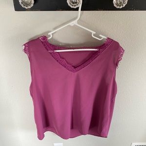 Magenta lace and chiffon too, NWOT